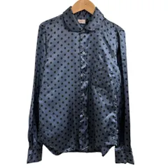 コムデギャルソン ネイビー長袖ブラウス cdgshirt-forever-cardigan-navy