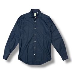 Finamore ホリゾンタルカラーシャツ 長袖シャツ オープンカラーシャツ
