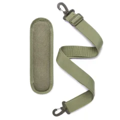 ☆ グリーン ☆ ショルダーストラップ ショルダーベルト 肩パッド付 ショルダーストラップ バッグ用 肩当て ショルダーベルト 肩パッド ショルダーパッド ストラップ 単品 ショルダーストラップのみ 交換用 付け替え バッグストラップ メンズ 肩掛け 斜めがけ