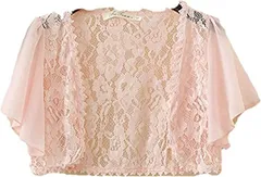 albafica アルバフィカ 半袖 シフォン ボレロ ショート 丈 カーディガン ジャケット レディース 結婚式 パーティー ピンクハート ヘリウム バルーン電報 膝丈 パンツスタイル ロング丈 ロングスカート ヘリウムガス( ピンク,  M)