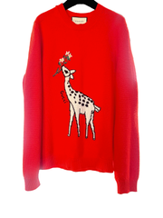 【Aランク】GUCCI　グッチ　ニット　セーター　キリン　　３6　Sサイズ  ☆正規品☆