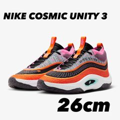 NIKE COSMIC UNITY 3 ナイキ コズミックユニティ3 BLACK/BRILLIANT ORNGE-SAIL DV2757 001 26cm