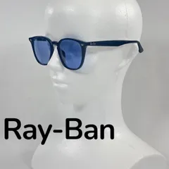 【美品】Ray-Ban レイバン スクエア サングラス RB4258-F グラデーション クリア ブルー 青色 ブラックフレーム 黒色 メンズ レディース ユニセックス