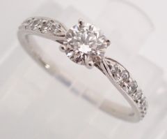 美品 TIFFANY&Co.(ティファニー) リング ハーモニー ハーフエタニティ 1Pダイヤ D0.38ct G-VVS1-3E PT950 2.3g 7号 プラチナのサムネイル
