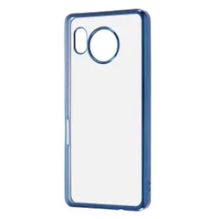 デジタルアルキミスト(Digital Alchemist) AQUOS sense7 ケース SH-53C SHG10 SH-M24 耐衝撃 カメラ保護設計 ソフト クリア アクオス センス7 ケース メタリック フレーム/ブルーのサムネイル