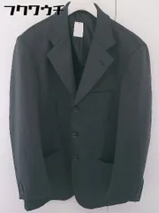 ◇ YUKI TORII HOMME ネーム刺繍あり シングル 3B 長袖 テーラードジャケット サイズ98AB6 チャコールグレー メンズ  【中古】 【1202180003454】