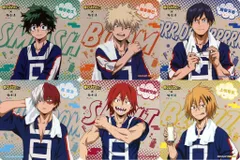 【中古】コースター ノーマル全6種セット オリジナルコースター 「僕のヒーローアカデミア×極楽湯・RAKU SPA 極楽の更に向こうへ! PLUS ULSPA」 コラボメニュー注文特典