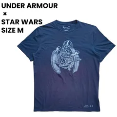 【M】STAR WARS スターウォーズ UNDER ARMOUR × STAR WARS タイ・ファイター TIEパイロット コラボTシャツ アンダーアーマー Tシャツ【古着】25053