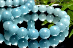 希少◇空色ブルー トロレアイト(トロール石)　11mm　ブレスレット 1個売り パワーストーン 天然石 _BG5905-11