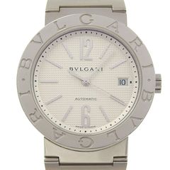 ブルガリ BVLGARI ブルガリブルガリ メンズ 自動巻き 腕時計 SS ホワイト文字盤 BB38SS 中古 新入荷 BV0160