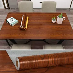 【人気商品】リメイクシート 木目調 ブラウン VEELIKE 木目シート 壁紙シール 厚手 40cmx300cm 貼り付 剥がせる のり付き 木目シール ウォールステッカー リフォームシート インテリアリシール 壁シール 家具シール テクスチャー 貼るだけで模