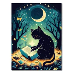 ☆ 2168×四角ビーズ ☆ ダイヤモンドアート ダイヤモンドアート キット ダイアモンドアート 月 猫 キットセット ダイヤモンド絵画 ツールセット ダイヤモンドペインティング ビーズアート ツール ビーズ おしゃれ 可愛い かわいい オシャレ 手芸