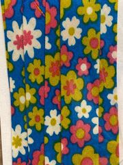 n＊バイアス18＊レトロブルーお花柄