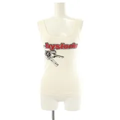 ヒステリックグラマー HYSTERIC GLAMOUR プリント タンクトップ FREE 白 赤 黒 /MI ■OS