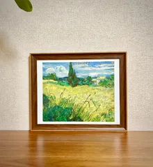 新品☆額縁付アートポスター☆フィンセント・ファン・ゴッホ☆Vincent van Gogh☆Green Field, 1889☆107