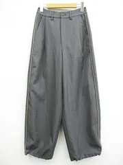 Anna Kerry アンナケリー 裾ドロスト サイドラインパンツ グレー系 サイズ36 L0001-1016-6