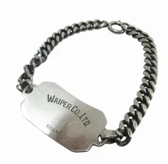 WAIPER別注 IDブレスレットBUTTON WORKSボタンワークス20cm Button Works BUTTON WORKS ボタンワークス WAIPER別注 ID