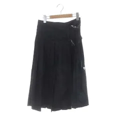 プラダ PRADA 20SS ナイロン プレート ラップスカート ロング 38 黒 ブラック /HK ■OSのサムネイル