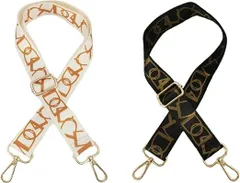 【在庫処分】[サムコス] ショルダーストラップ 調節可能 ショルダーベルト 2本セット きれい おしゃれ 肩掛けひも バッグ部品 DIY 修理用 交換用 持ち手 肩ひも 斜め掛け 片肩/両肩 多用 幅広約76～135.5cm