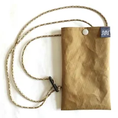 「コードカラー：ベージュカモ」スマホポシェット　スマホポーチ　サコッシュ　ミニショルダーバッグ　X-Pacブラウン