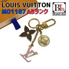 ●【現行品】LOUIS VUITTON ルイヴィトン ポルトクレ スプリング ストリート バッグチャーム キーリング付　キーホルダー M01187