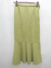 ◇ LOWRYS FARM ローリーズファーム ロング マーメイド スカート サイズL グリーン系 レディース P  【1406240047208】