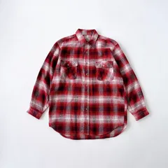 90s Windy Mountain オンブレ　チェックシャツ　レッド　Vintage T1830 A4