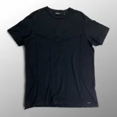 DIESEL ディーゼル / Tシャツ スター パッチワーク ブラック SIZE:S