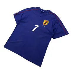 サッカー 日本代表 Tシャツ 半袖 中田英寿 7番 ブルー 青 Mサイズ 【 ファン必携♪ 】●CB315