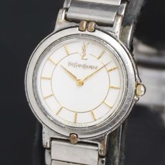 QZ 이브산 로랑 2200-228499 화이트 문자판 여성 시계 2000000 NSK KRK
