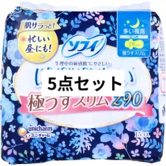 ソフィ はだおもい 極うすスリム290 多い夜用 羽つき 29cm 15個入 5点セットのサムネイル