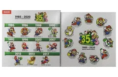 【新品、未使用】スーパーマリオブラザーズ　35周年　記念シール 任天堂 - 非売品 スーパーマリオブラザーズ 35周年 ステッカー＋