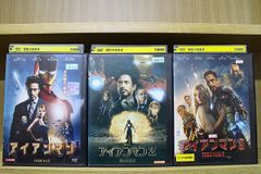 DVD アイアンマン 3本セット ロバート・ダウニー・Jr. ※ケース無し発送 レンタル落ち Z2D159c