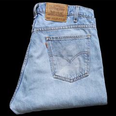 90s メキシコ製 Levi'sリーバイス 505 デニムパンツ W36 L30★160 オールド ビンテージ ジーンズ ストレート ヒゲ ストーンウォッシュ