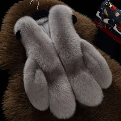 ファーベスト レディース ノーカラー ベスト Vネック 秋冬 フェイク ファー アウター コート ジャケット ノーカラー ショート 前開き モコモコ ふわふわ 柔らかい 暖かい 30代 40代 50代 jiashipc01 ☆DZ10