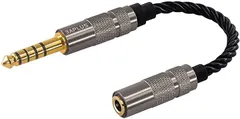 3APLUS ADM43 変換ケーブル バランス接続ケーブル 4.4mm五極 オス⇔ 3.5mm三極 ステレオ メス( 4.4mm 5極バランス（オス）⇔ 3.5m)