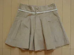 リンジィ lindsay アウトレット 子供服 女の子 M 150cm キュロット スカート ベージュ 無地 起毛 防寒 秋 冬 ★4 ボトムス 冬服 ガールズ 女児 キッズ ジュニア 【中古】 ユーズド リサイクル 古着 子ども服 こどものサムネイル