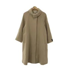CELFORD / セルフォード | ウール Aラインスタンドカラーコート / 総裏地 | 36 | ベージュ | レディース