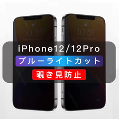 iPhone用 覗き見防止フィルム ブルーライトカット ガラスフィルム　全面保護　1枚　iPhone12 iPhone12Pro iPhone13 iPhone13Pro iPhone14 iPhone14Pro iPhone14Promax対応