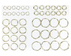 新品 [CRSHIP] ゴールド フープ イアリング ピアス デザインリング ひねり チャーム ハンドメイド パーツ アクセサリー 手芸材料