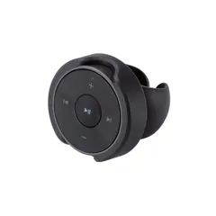 ワイヤレス 【音楽操作が手元でできる/カメラシャッター機能付き】 Bluetooth 車載用 ステアリングホルダー付 マルチメディアリモコン ブラック エレコム LAT-RC01BK