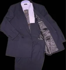 AB６体 ダブルスーツ 上下 セットアップ ウール100 アヤコ コシノ-100