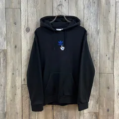 adidas アディダス 両面プリント プルオーバー スウェット パーカー L