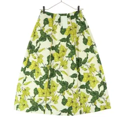 未使用 LE CIEL LEU ルシェルブルー ミモレ丈 Aライン スカート S ホワイト系 レディース 古着