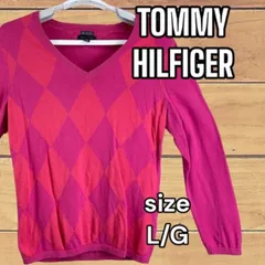 TOMMY HILFIGER ダイヤモンド柄　ニットロンT