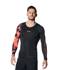 [アンダーアーマー] UA HG ARMOUR LS NOVELTY Black Red LG [ブラックレッド] [L]