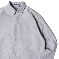 00's ギャップ GAP ビッグ オックスフォード ボタンダウンシャツ (M) 紺系 コットン 00年代 旧タグ オールド 青タグ ビッグサイズ 2000年製 アメリカ古着 USED ビンテージ ヴィンテージ