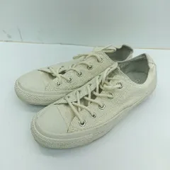 ◇ Θ CONVERSE コンバース ブランドロゴ入り ローカットスニーカー サイズ23 アイボリー系 レディース E  【1502060007153】のサムネイル
