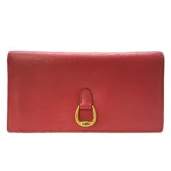 POLO RALPH LAUREN ポロ ラルフローレン 財布 長財布 ロングウォレット 二つ折り財布 ロゴ レザー ピンク系