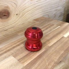【未使用品】ヘッドセット レッド 1-1/8 28.6オーバーサイズ EC34　アクセントカラーにいかがでしょうか？
